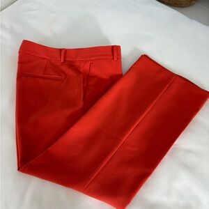 Ann Taylor Bold Orange modern Trousers NWOT sz12P beautiful pants